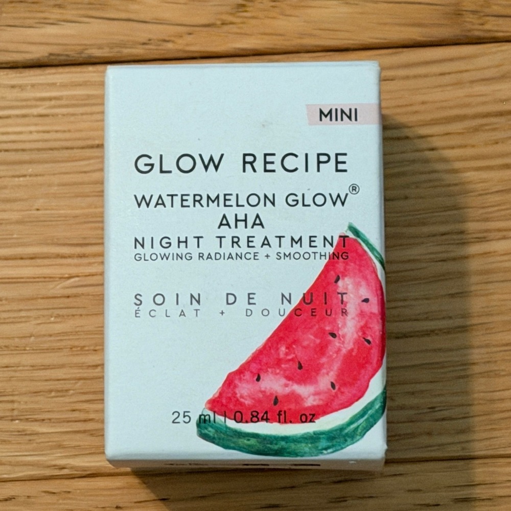 Glow Recipe Watermelon Glow AHA Night Treatment Mini 25ml 0.84oz New